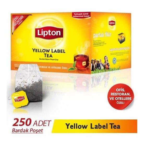 Lipton Yellow Label 2 gr 250 li Bardak Poşet Çay